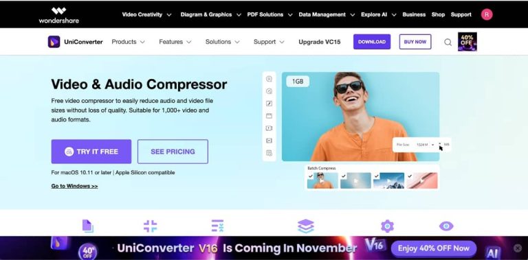 wondershare MP3 compressor